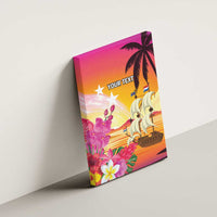 Curacao Football Custom Canvas Wall Art Come On La Familia Azul