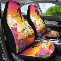 Curacao Football Custom Car Seat Cover Come On La Familia Azul