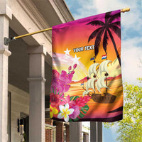 Curacao Football Custom Garden Flag Come On La Familia Azul