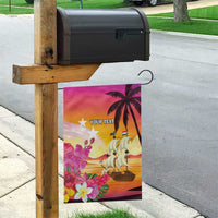 Curacao Football Custom Garden Flag Come On La Familia Azul