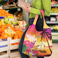 Curacao Football Custom Grocery Bag Come On La Familia Azul