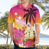 Curacao Football Custom Hawaiian Shirt Come On La Familia Azul