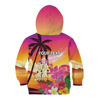 Curacao Football Custom Kid Hoodie Come On La Familia Azul