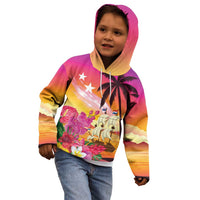 Curacao Football Custom Kid Hoodie Come On La Familia Azul