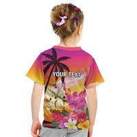 Curacao Football Custom Kid T Shirt Come On La Familia Azul