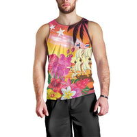 Curacao Football Custom Men Tank Top Come On La Familia Azul