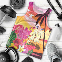 Curacao Football Custom Men Tank Top Come On La Familia Azul