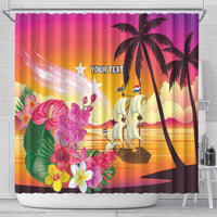 Curacao Football Custom Shower Curtain Come On La Familia Azul