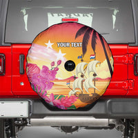 Curacao Football Custom Spare Tire Cover Come On La Familia Azul