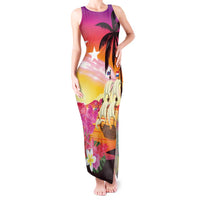 Curacao Football Custom Tank Maxi Dress Come On La Familia Azul