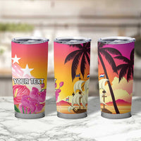 Curacao Football Custom Tumbler Cup Come On La Familia Azul