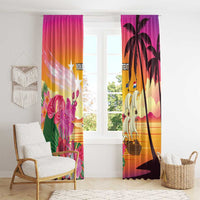 Curacao Football Custom Window Curtain Come On La Familia Azul