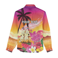 Curacao Football Custom Women Casual Shirt Come On La Familia Azul