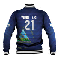 Nicaragua Football Custom Baseball Jacket Come On Los Pinoleros
