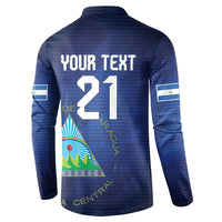 Nicaragua Football Custom Button Sweatshirt Come On Los Pinoleros