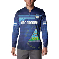 Nicaragua Football Custom Button Sweatshirt Come On Los Pinoleros