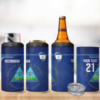 Nicaragua Football Custom 4 in 1 Can Cooler Tumbler Come On Los Pinoleros