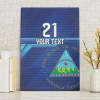 Nicaragua Football Custom Canvas Wall Art Come On Los Pinoleros