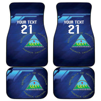 Nicaragua Football Custom Car Mats Come On Los Pinoleros