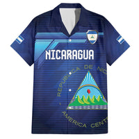 Nicaragua Football Custom Family Matching Off The Shoulder Long Sleeve Dress and Hawaiian Shirt Come On Los Pinoleros
