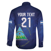 Nicaragua Football Custom Family Matching Off The Shoulder Long Sleeve Dress and Hawaiian Shirt Come On Los Pinoleros