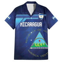 Nicaragua Football Custom Family Matching Off Shoulder Maxi Dress and Hawaiian Shirt Come On Los Pinoleros