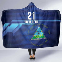 Nicaragua Football Custom Hooded Blanket Come On Los Pinoleros