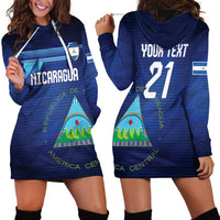 Nicaragua Football Custom Hoodie Dress Come On Los Pinoleros