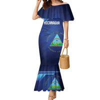 Nicaragua Football Custom Mermaid Dress Come On Los Pinoleros