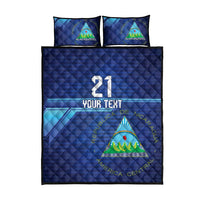 Nicaragua Football Custom Quilt Bed Set Come On Los Pinoleros