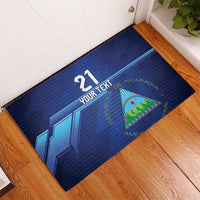 Nicaragua Football Custom Rubber Doormat Come On Los Pinoleros