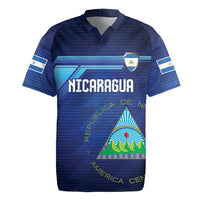 Nicaragua Football Custom Rugby Jersey Come On Los Pinoleros