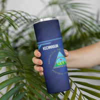 Nicaragua Football Custom Skinny Tumbler Come On Los Pinoleros