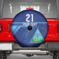 Nicaragua Football Custom Spare Tire Cover Come On Los Pinoleros