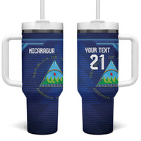 Nicaragua Football Custom Tumbler With Handle Come On Los Pinoleros