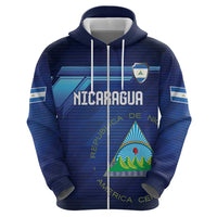 Nicaragua Football Custom Zip Hoodie Come On Los Pinoleros
