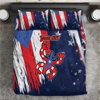 Personalized Puerto Rico American Bedding Set Boricua Taino Frog