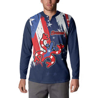Personalized Puerto Rico American Button Sweatshirt Boricua Taino Frog