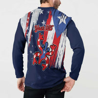 Personalized Puerto Rico American Button Sweatshirt Boricua Taino Frog