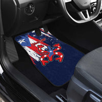 Personalized Puerto Rico American Car Mats Boricua Taino Frog