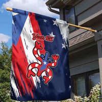 Personalized Puerto Rico American Garden Flag Boricua Taino Frog