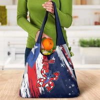 Personalized Puerto Rico American Grocery Bag Boricua Taino Frog