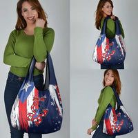 Personalized Puerto Rico American Grocery Bag Boricua Taino Frog