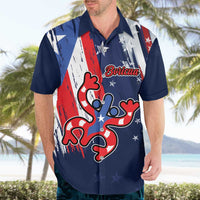 Personalized Puerto Rico American Hawaiian Shirt Boricua Taino Frog