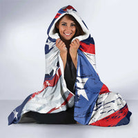 Personalized Puerto Rico American Hooded Blanket Boricua Taino Frog