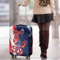 Personalized Puerto Rico American Luggage Cover Boricua Taino Frog