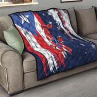 Personalized Puerto Rico American Quilt Boricua Taino Frog