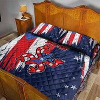 Personalized Puerto Rico American Quilt Bed Set Boricua Taino Frog