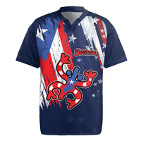 Personalized Puerto Rico American Rugby Jersey Boricua Taino Frog