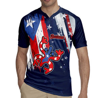 Personalized Puerto Rico American Rugby Jersey Boricua Taino Frog